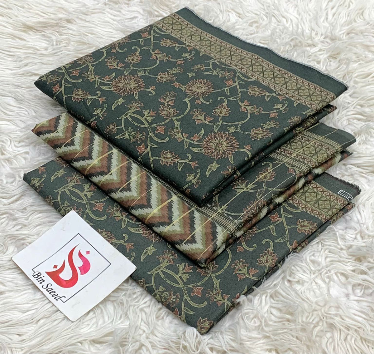 BIN SAEED LAWN COLLECTION 100% ORIGINAL