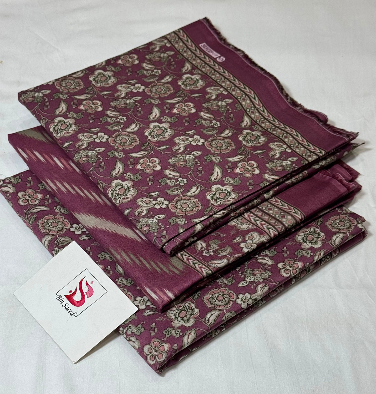 BIN SAEED LAWN COLLECTION 100% ORIGINAL