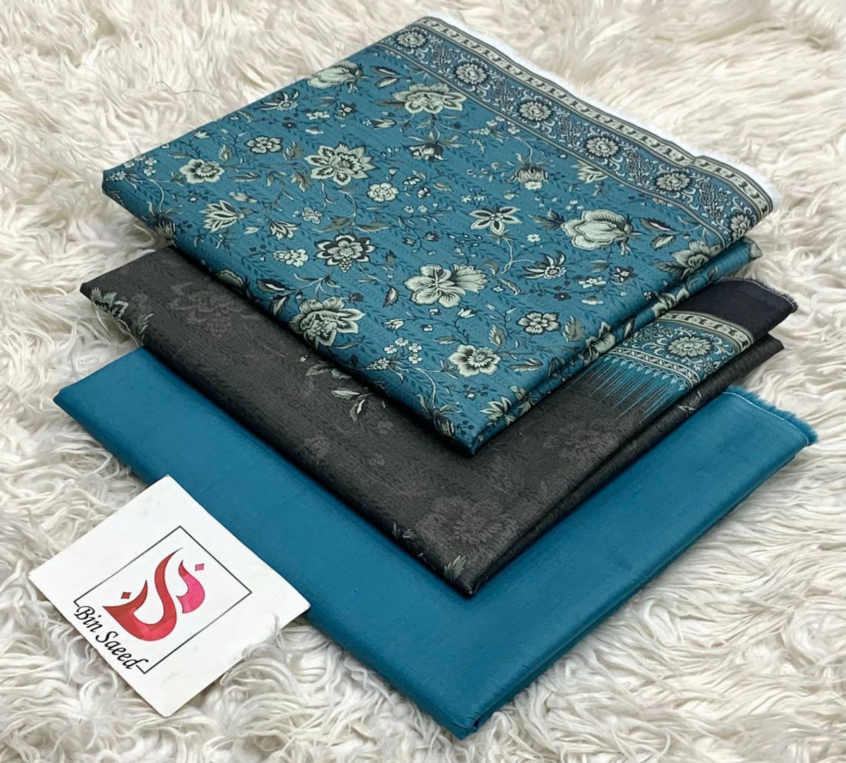BIN SAEED LAWN COLLECTION 100% ORIGINAL