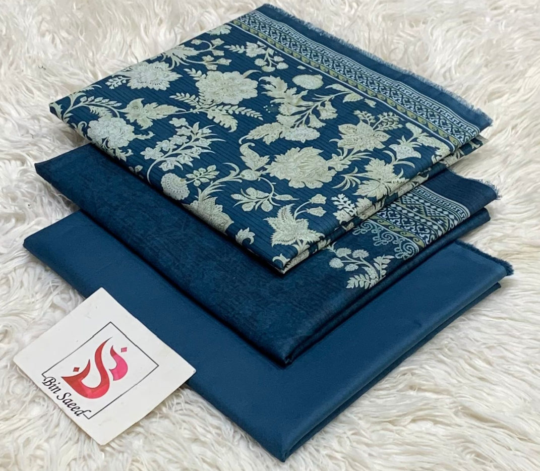 BIN SAEED LAWN COLLECTION 100% ORIGINAL