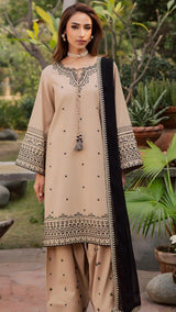 Batik Premium Embroidered Lawn 3PC Suit | FF-9547