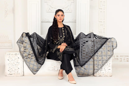 IB908 - Embroidered 3-Piece Stitched Suit
