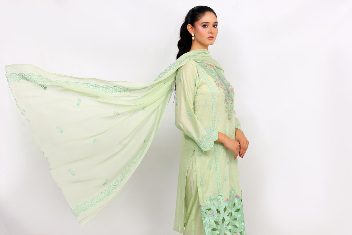 FF3026 – 3PC Stitched Embroidered Lawn Suit