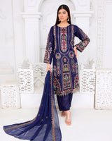 FF3028 – 3PC Stitched Embroidered Lawn Suit