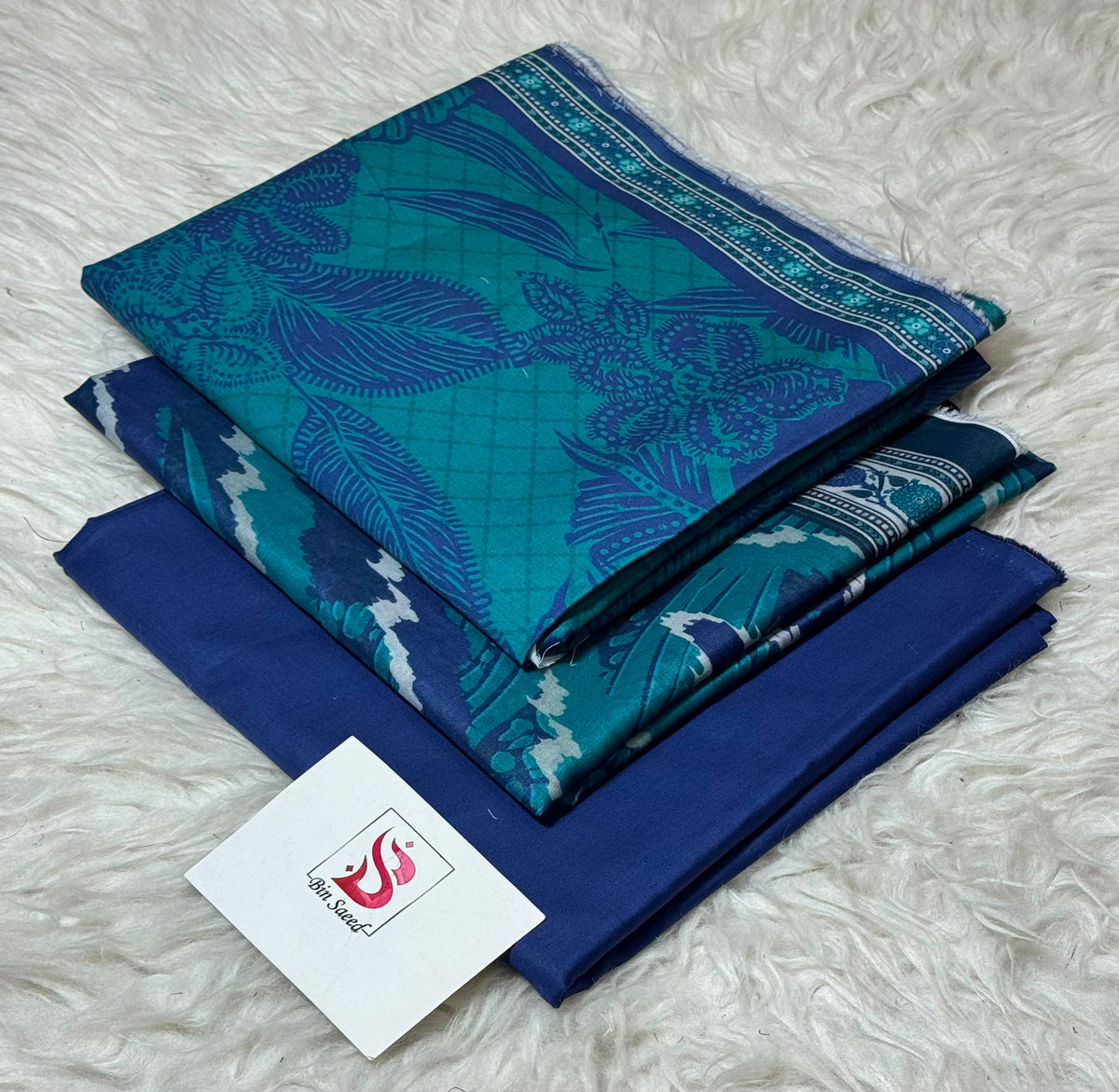 BIN SAEED LAWN COLLECTION  100% ORIGINAL