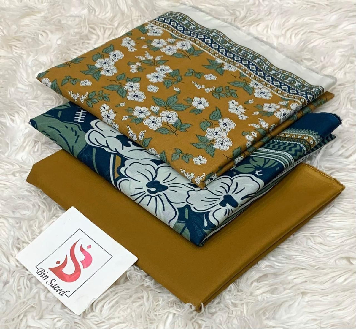 BIN SAEED LAWN COLLECTION  100% ORIGINAL