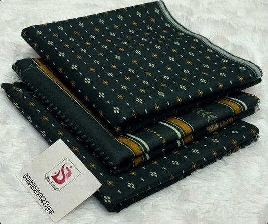 BIN SAEED-3PC KHADDAR PRINTED SHIRT WITH KHADDAR PRINTED DUPATTA AND PRINT TROUSER