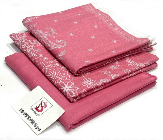 BIN SAEED-3PC KHADDAR PRINTED SHIRT WITH KHADDAR PRINTED DUPATTA AND PRINT TROUSER